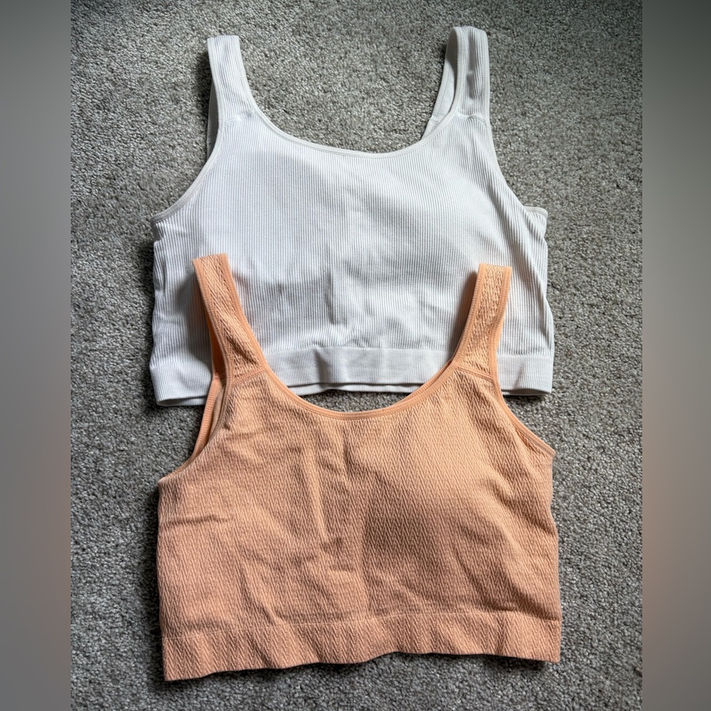 Women's Ribbed Padded Bralettes
